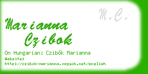 marianna czibok business card