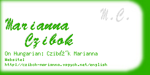 marianna czibok business card